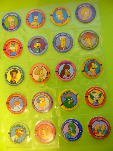 Pogs the simpsons - simpsons, of