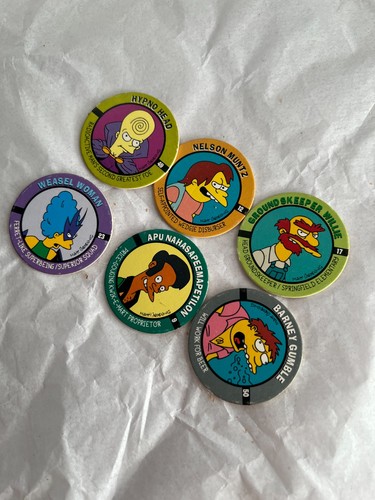 The simpsons pogs lot - lot, 6|