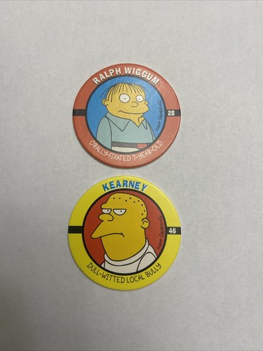 The simpsons skycaps pogs - skycaps, set