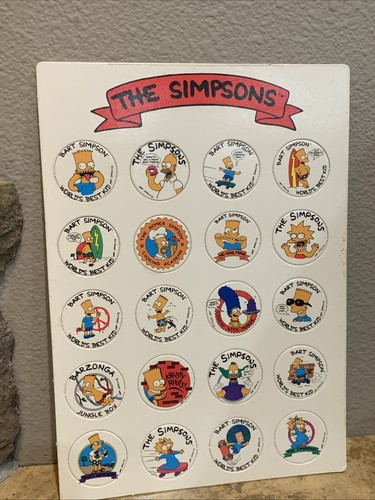 The simpsons milk cap game - simpsons,